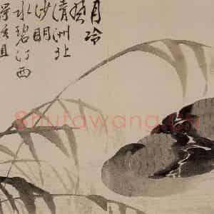 1751年 边寿民《花卉芦雁册》国画花鸟写意作品图片鉴赏
