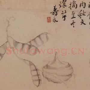清代 边寿民《杂画册》国画花鸟写意作品图片鉴赏