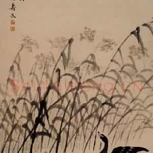 清代 边寿民《清涟游泳图》国画花鸟写意作品图片鉴赏