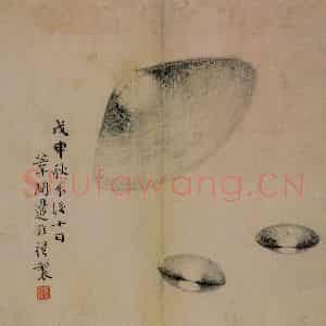 1728年 边寿民《蔬果册》国画花鸟写意作品图片鉴赏
