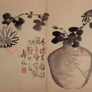 1735年 边寿民《花果册》国画花鸟写意作品图片鉴赏