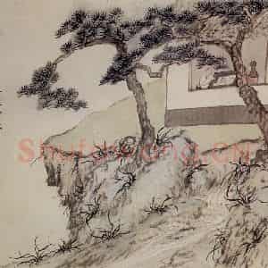 清代 罗聘《人物山水册》国画人物作品图片鉴赏