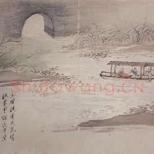 清代 罗聘《人物山水册》国画人物作品图片鉴赏