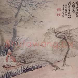 清代 罗聘《人物山水册》国画人物作品图片鉴赏