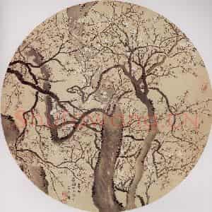 清代 罗聘《梅花图》国画花鸟作品图片鉴赏