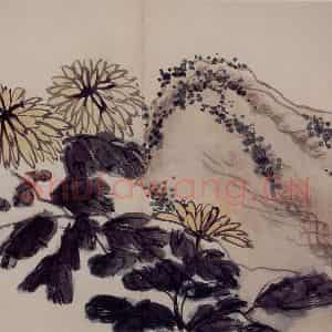 清代 罗聘《山水花卉册》国画花鸟作品图片鉴赏