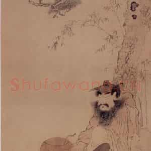 清代 罗聘《醉钟馗图》国画人物作品图片鉴赏