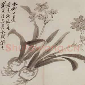 清代 罗聘《花卉册十二开》国画花鸟作品图片鉴赏