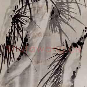 清代 罗聘《墨兰图》国画花鸟作品图片鉴赏