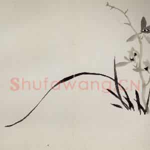 清代 罗聘《兰竹石图册》国画花鸟作品图片鉴赏