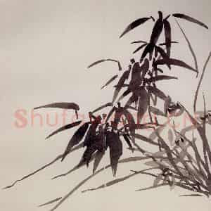 清代 罗聘《兰竹石图册》国画花鸟作品图片鉴赏