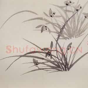 清代 罗聘《兰竹石图册》国画花鸟作品图片鉴赏