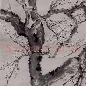清代 罗聘《梅花》国画花鸟作品图片鉴赏