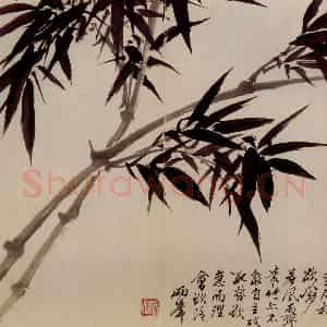 清代 罗聘《兰竹图册》国画花鸟作品图片鉴赏