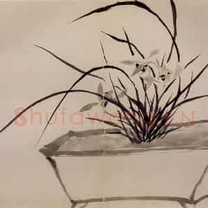清代 罗聘《兰竹图册》国画花鸟作品图片鉴赏