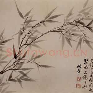 清代 罗聘《兰竹图册》国画花鸟作品图片鉴赏