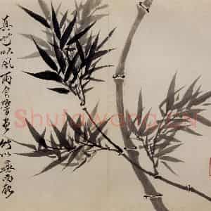 清代 罗聘《兰竹图册》国画花鸟作品图片鉴赏