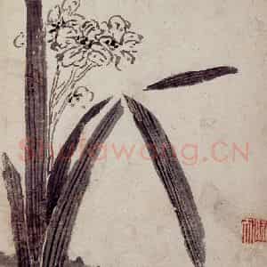 清代 罗聘《花卉册》国画花鸟作品图片鉴赏