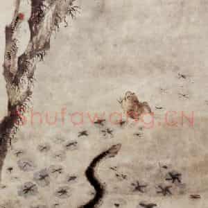 清代 罗聘《五瑞图》国画花鸟作品图片鉴赏