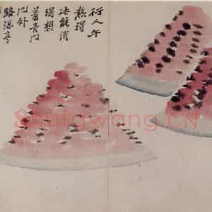 清代 罗聘《花卉册十二开》国画花鸟作品图片鉴赏