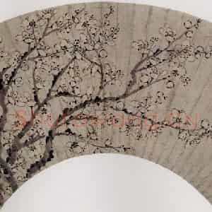 清代 罗聘《梅花》国画花鸟作品图片鉴赏