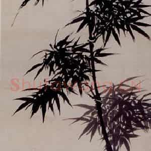 清代 罗聘《竹石图》国画花鸟作品图片鉴赏