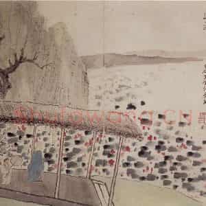 清代 罗聘《人物山水册》国画人物作品图片鉴赏