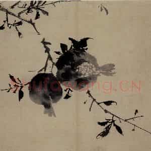 明代 陈淳《花卉图》国画花鸟作品图片鉴赏