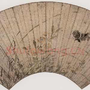 明代 陈淳《花蝶图》国画花鸟作品图片鉴赏