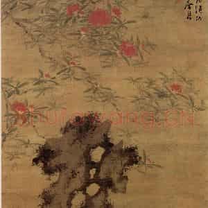 明代 陈淳《花卉图》国画花鸟作品图片鉴赏