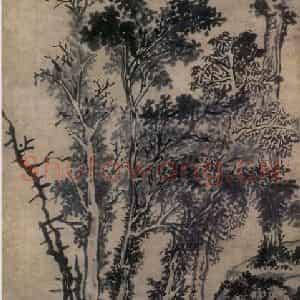 1530年 文征明《雨晴纪事图》国画山水写意作品图片鉴赏