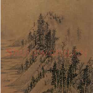 文征明《山水图》国画山水写意作品图片鉴赏