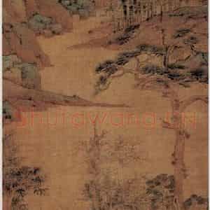 文征明《万壑松风图》国画山水写意作品图片鉴赏