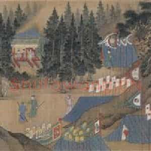 仇英《临肖照中兴瑞应图之二》国画综合写意作品图片鉴赏