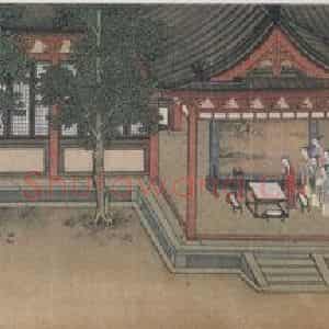 仇英《临肖照中兴瑞应图之四》国画综合写意作品图片鉴赏