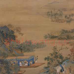 仇英《人物故事图》国画综合写意作品图片鉴赏
