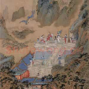 仇英《人物故事图》国画综合写意作品图片鉴赏