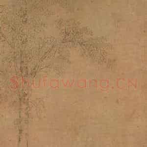 仇英《捣衣图》国画综合工笔作品图片鉴赏