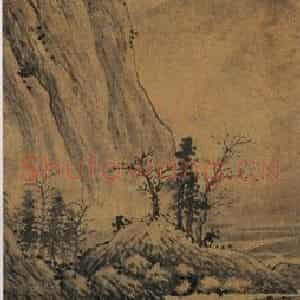 沈周《秋江图》国画山水写意作品图片鉴赏