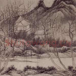 1657年 龚贤《山水册》国画山水作品图片鉴赏