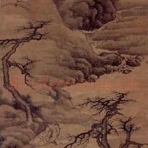明末清初 樊圻《山水》国画山水作品图片鉴赏