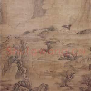 明末清初 樊圻《桃源图》国画山水作品图片鉴赏