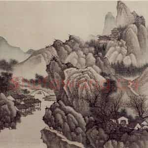 明末清初 樊圻《山水册》国画山水作品图片鉴赏