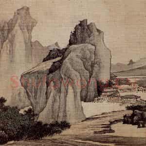 明末清初 樊圻《山水册》国画山水作品图片鉴赏