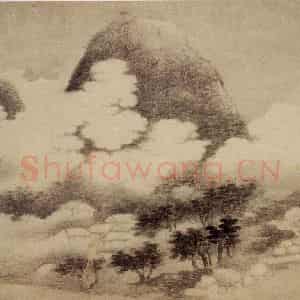 1687年 樊圻《山水册》国画山水作品图片鉴赏
