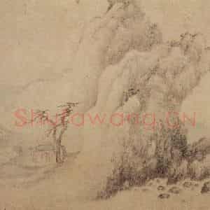 1687年 樊圻《山水册》国画山水作品图片鉴赏