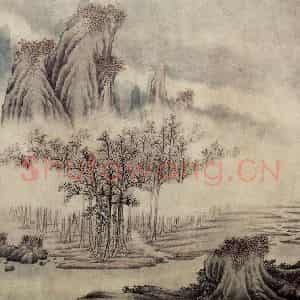 明末清初 樊圻《山水册》国画山水作品图片鉴赏