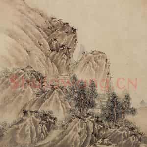 明末清初 樊圻《山水册》国画山水作品图片鉴赏