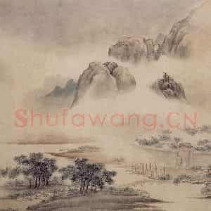 明末清初 樊圻《山水册》国画山水作品图片鉴赏