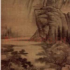明末清初 高岑《仿黄子久富春山居图》国画山水作品图片鉴赏